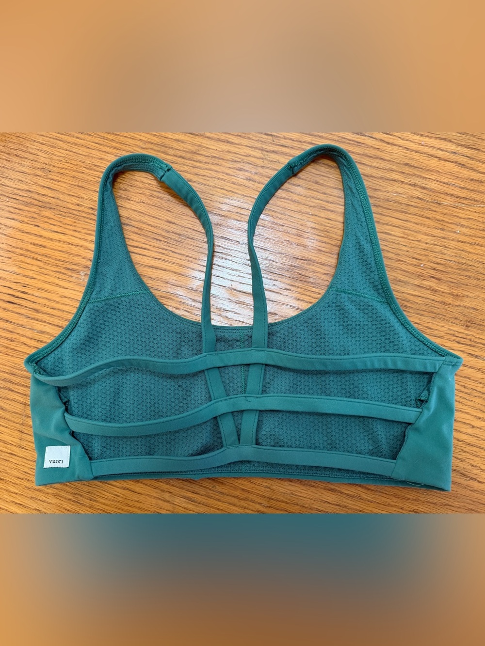 Women’s Vuori Green Bralette - Lightweight Comfort - Picture 2 of 2